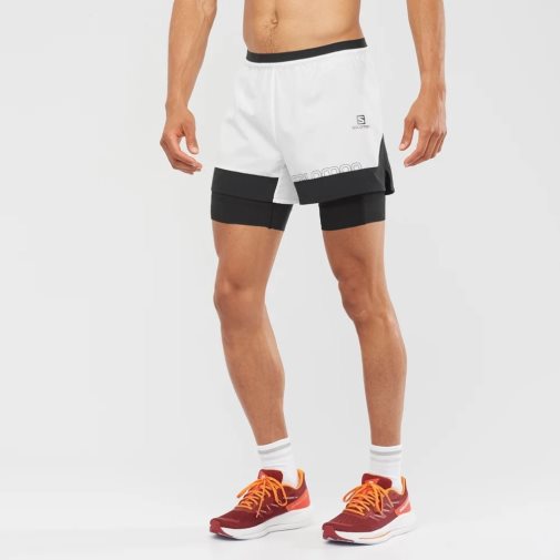 Bermudas Salomon Cross 2in1 Hombre Blancos | MX LPYO716